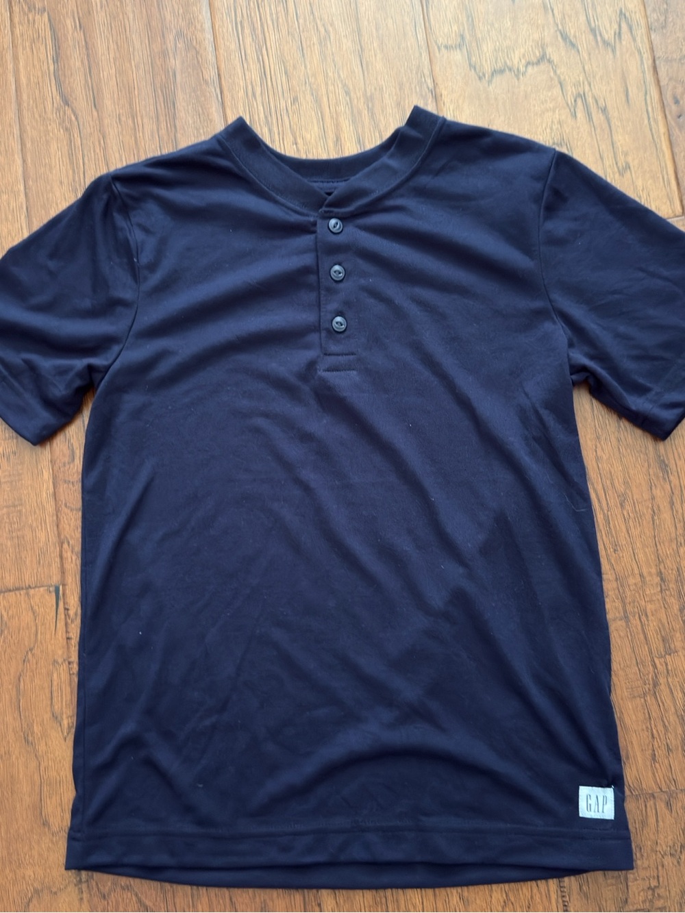 GAP Navy Short-Sleeve Henley Tee